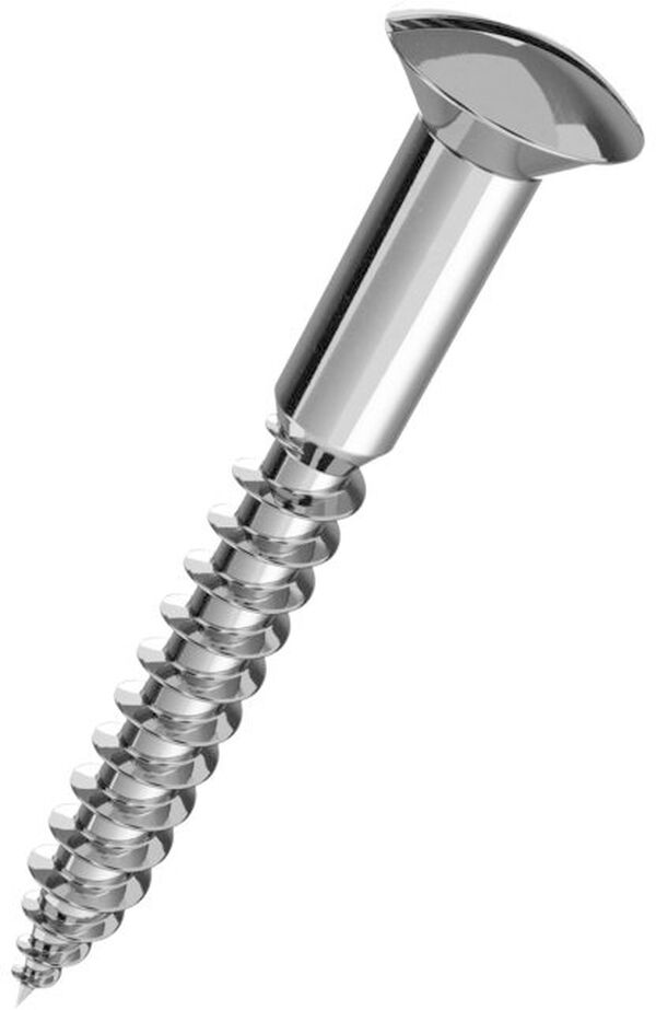 Linsenkopfschraube 6 x 80 mm Verchromt image number 0