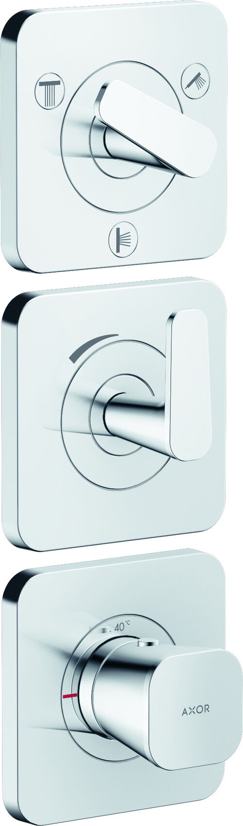 Duschsystem Axor Citterio C verchromt Standard