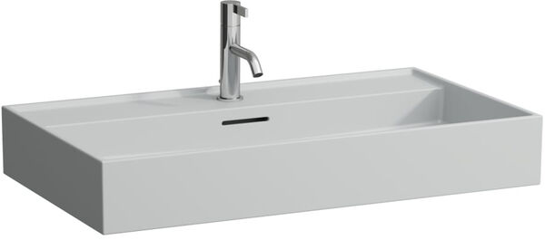 Auflegewaschtisch Laufen Kartell 80 x 46 cm Grau matt image number 0