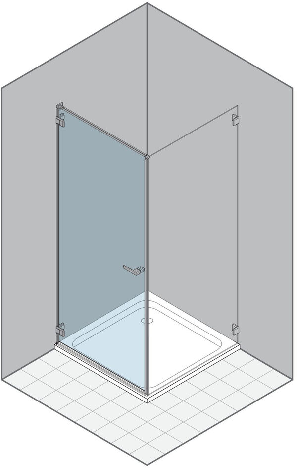 Porta a battente Duka Gallery 3000 New, larghezza 40 - 72 cm, cerniere a sinistra, altezza fino a image number 0
