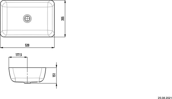 Lavabo &agrave; poser Kaldewei Cayono Blanc Cleaneffekt image number 3