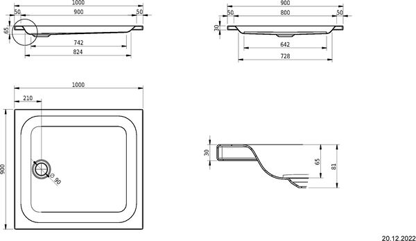 Receveur de douche Schmidlin Manhattan image number 1