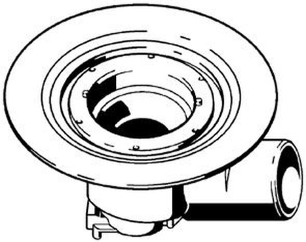 Bodenablaufgarnitur Viega ohne Aufsatz, Abgang D. 100 mm Ablaufleistung 1,7 l/s image number 0