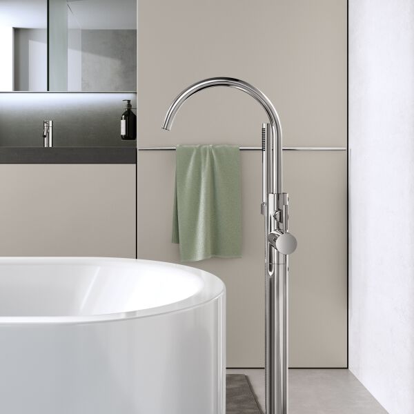 Miscelatore da bagno Dornbracht Meta-modello d'appoggio &frac12;" Platino opaco image number 2