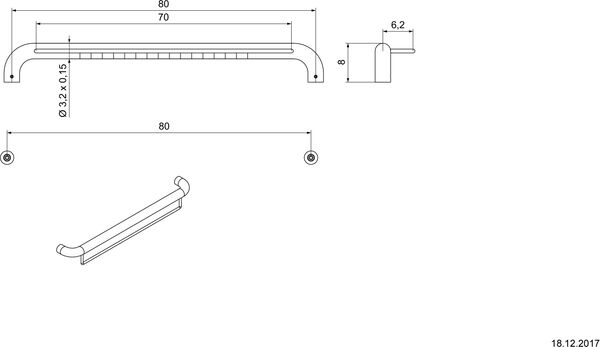 Haltegriff Nosag Ineoline Pure Edelstahl glanz image number 1