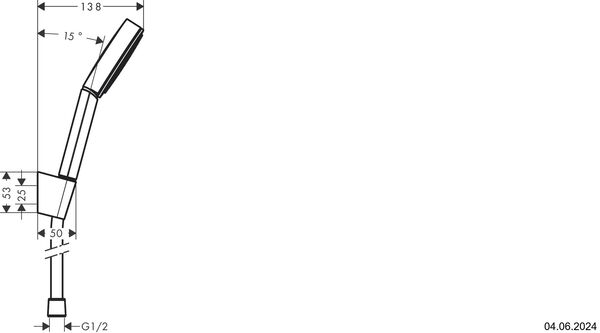 Handbrausegarnitur Hansgrohe Pulsify Verchromt image number 1