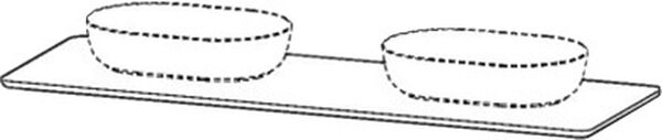 Mensola in legno massello Duravit Luv, per lavabo d’appoggio Duravit larghezza 178,3 cm image number 0