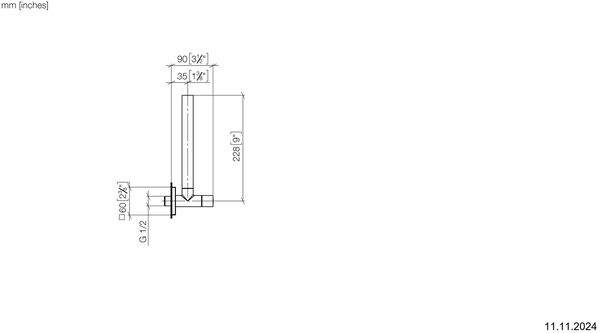 Robinet de réglage Dornbracht ½" laiton brossé image number 1