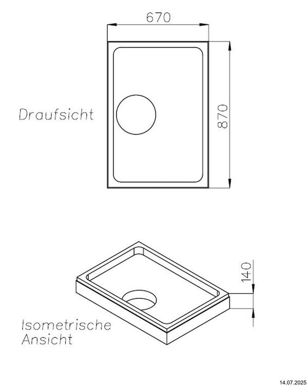 Duschwannentr&auml;ger Schedel image number 1