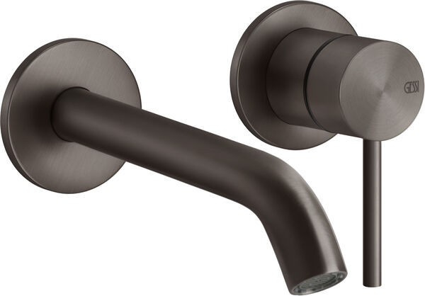 Wandmischer-Endmontageset Gessi 316, ½" black Metal brushed flessa image number 0