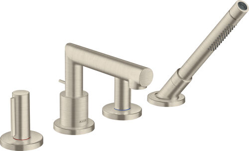 Wannenfüllkombination Axor Uno Zero 4-Loch brushed nickel