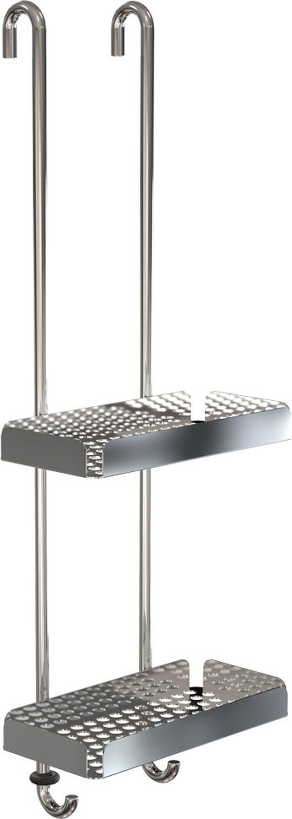 Ripiano per doccia Frost Nova 2, larghezza 250 mm, altezza 700 mm, profondit&agrave; 145 mm, ad aggancio, image number 0