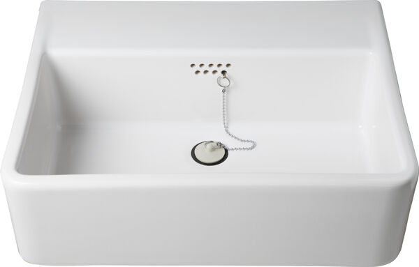 Vaschetta Zurigo, larghezza 60 cm, altezza 23,5 cm, profondit&agrave; 45 cm, scarico con troppopieno 1&frac14;", image number 0