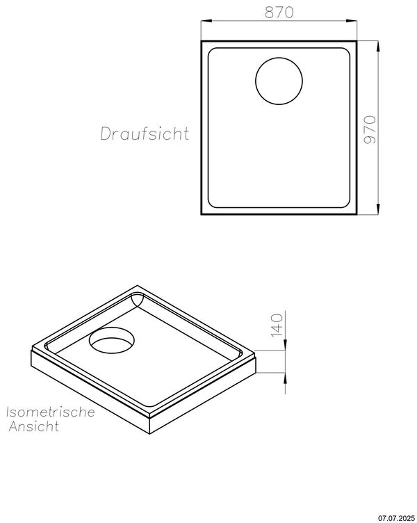 Support de receveur de douche Alterna loa image number 1