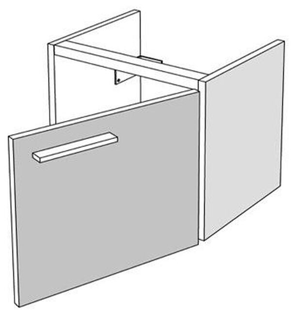 Armadio sottolavabo Alterna pro, laminato, larghezza 44 cm, altezza 39 cm, profondità 26,8 cm, 1 image number 0