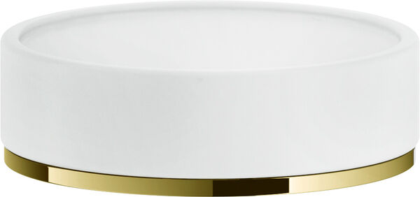 Portasapone Gessi Inciso, modello d'appoggio, bacinella in corian satinato image number 0