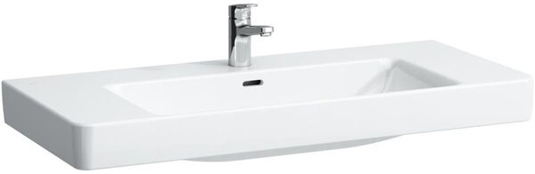 Lavabo Pro S, con foro per rubinetteria, 105 x 46,5 cm, con troppopieno image number 0