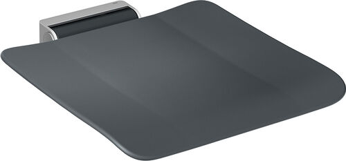 Siège rabattable mobile Hewi 900 acier inoxydable mat