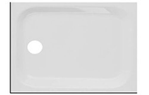 Receveur de douche Schmidlin avec rebords 100 x 80 cm Blanc Cleaneffekt