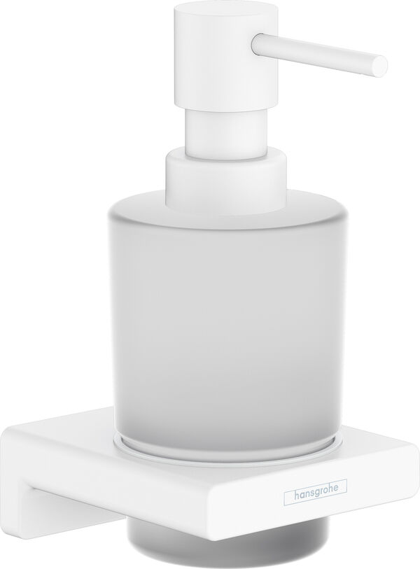 Distributore di sapone Hansgrohe AddStoris, modello a parete, recipiente in vetro, 200 ml image number 0