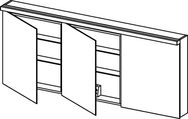 Spiegelschrank Alterna format LED plus premium weiss image number 0