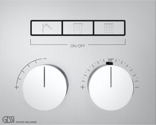 Duschsystem-Endmontageset Gessi HI-FI Compact Verchromt