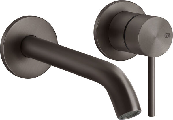 Wandmischer-Endmontageset Gessi 316, ½" black Metal brushed flessa image number 0