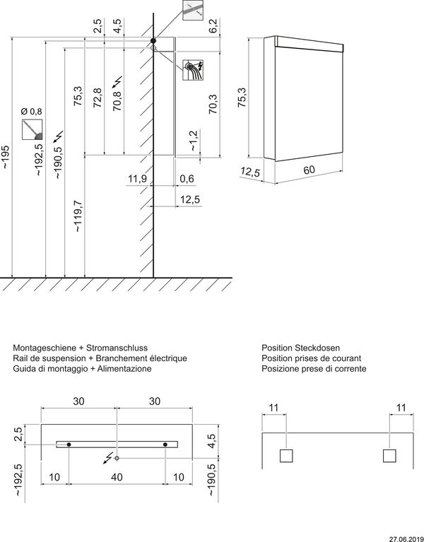 Spiegelschrank Keller Puro LED weiss image number 1