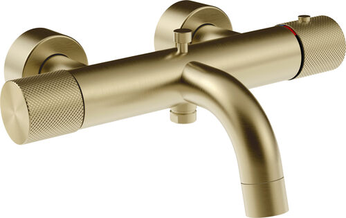 Bademischer Gessi Habito brushed brass diamantato