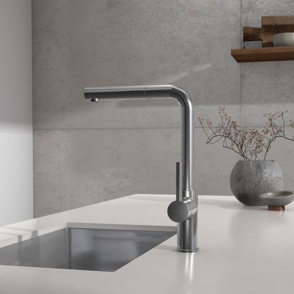 Miscelatore monocomando per lavello Dornbracht Piur Finitura in acciaio inox spazzolato image number 2