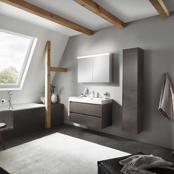 Meuble sous-lavabo Alterna pro S Ch&ecirc;ne Sherman anthracite image number 1