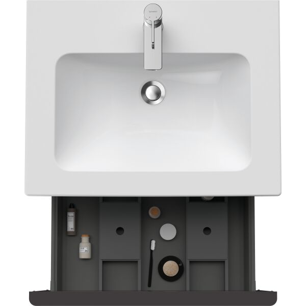 Meuble sous-lavabo Duravit D-Neo Graphite mat image number 4