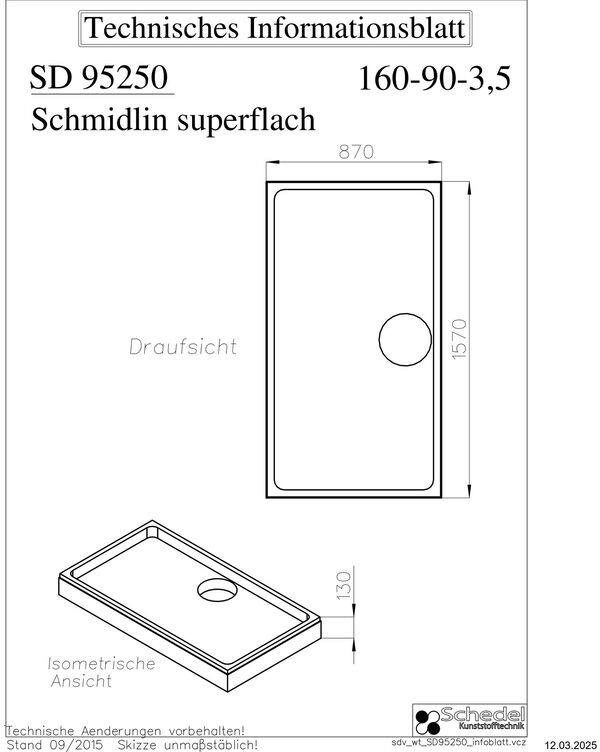 Duschenwannentr&auml;ger Schedel image number 1