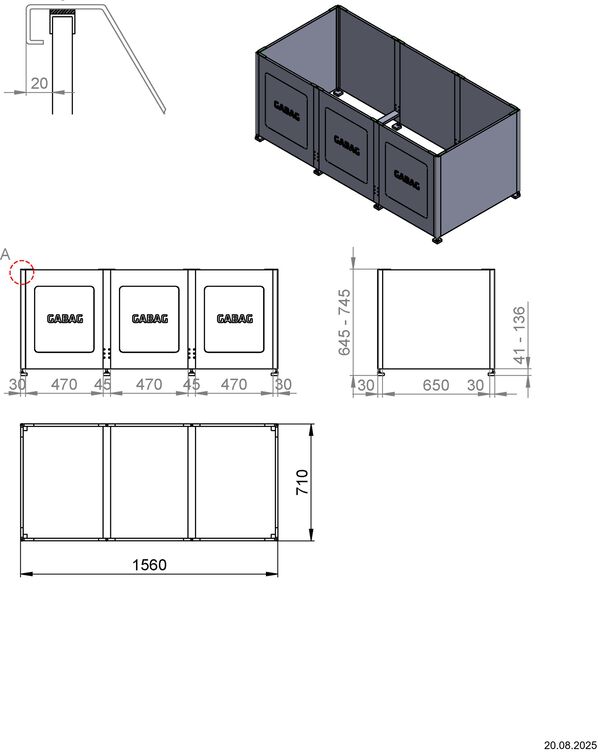 Badewannentr&auml;ger Gabag Compact C 600 image number 1