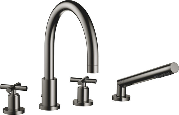 Batteria di riempimento Dornbracht Tara. 4-fori, con impugnature a croce, bocca, s 220 mm, image number 0