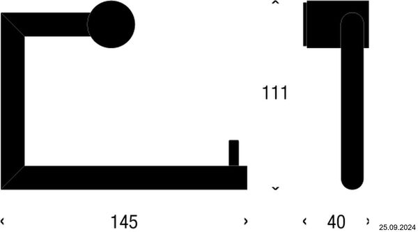Papierhalter Frost Nova 2 Polished stainless image number 1
