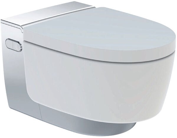 WC doccetta AquaClean Mera Classic, vaso sospeso in ceramica cleaneffekt, rimless, sedile con image number 0