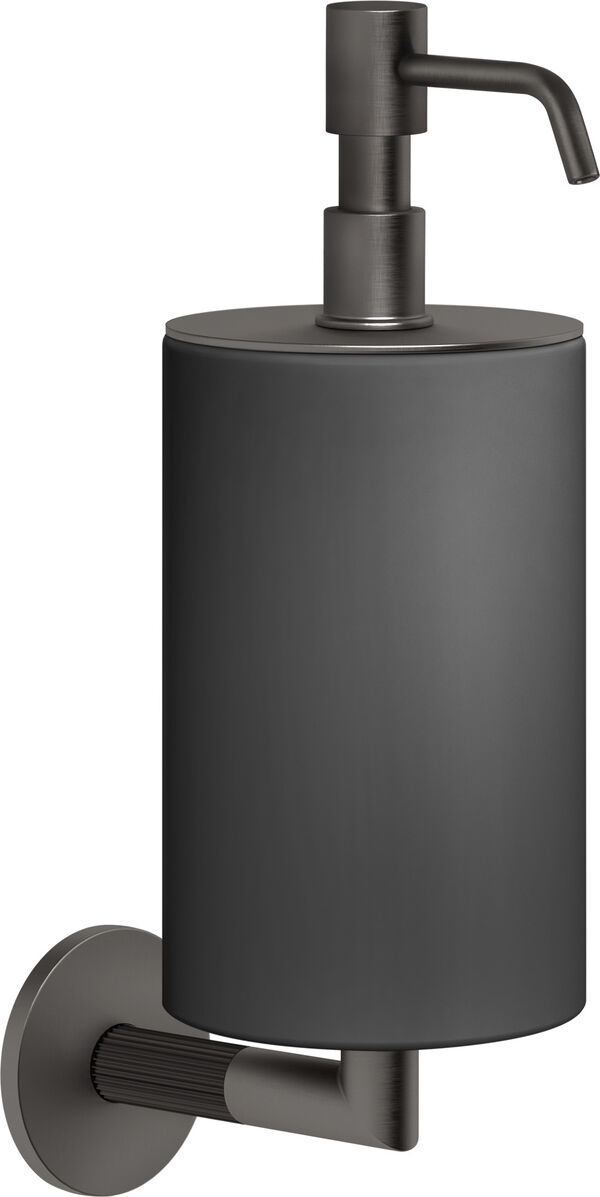 Distributeur de savon Gessi Ingranaggio black Metal brushed image number 0