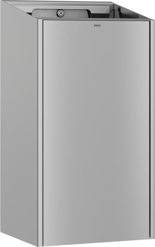 Abfallbehälter KWC EXO 605 Edelstahl seidenmatt Front Edelstahl seidenmatt
