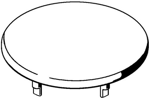 Keramische Sifonabdeckung Keramik Laufen Schwarz matt