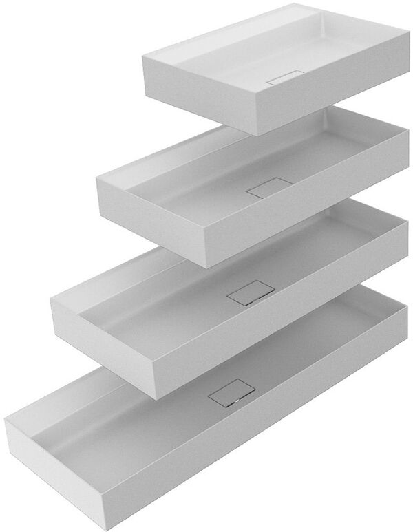 Auflegewaschtisch Falper Quattro.Zero 100 x 45 cm Weiss matt image number 0