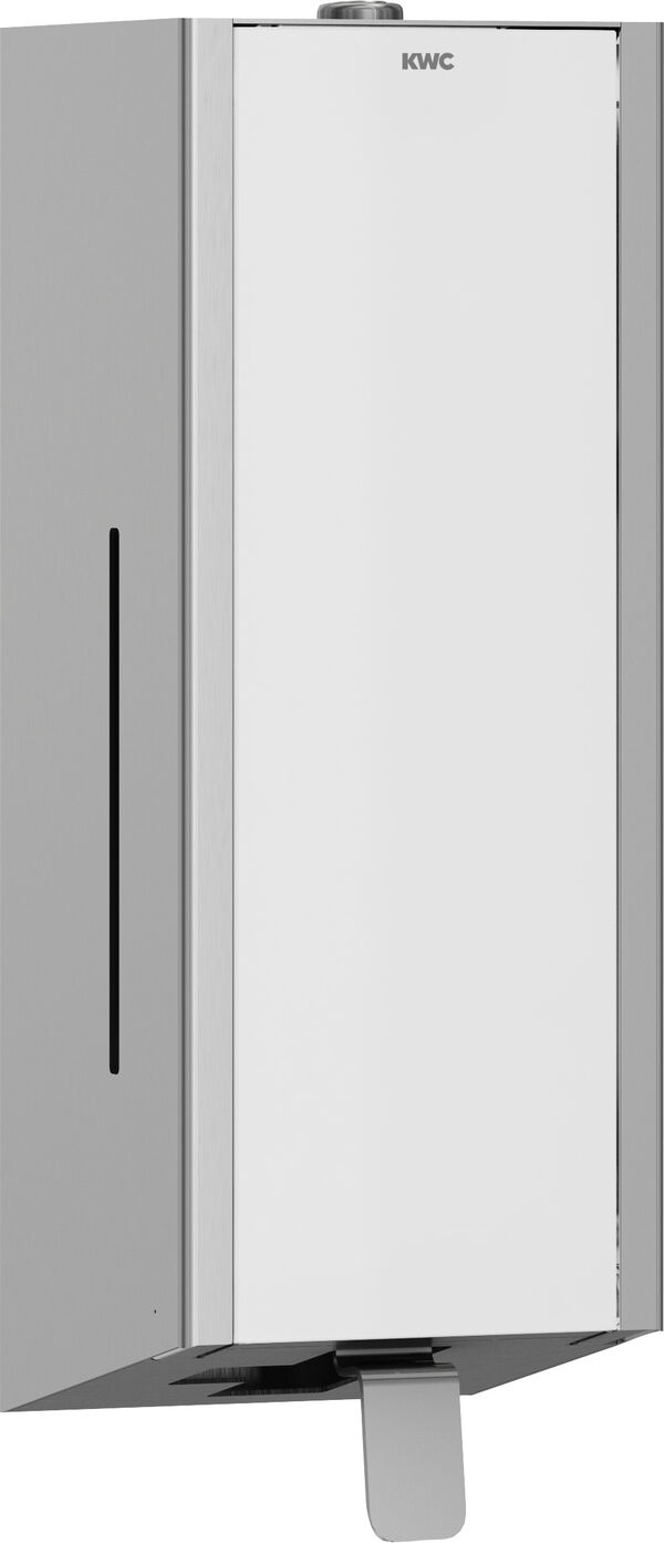 Distributeur de savon KWC EXO 618 Blanc Face en verre tremp&eacute; image number 0