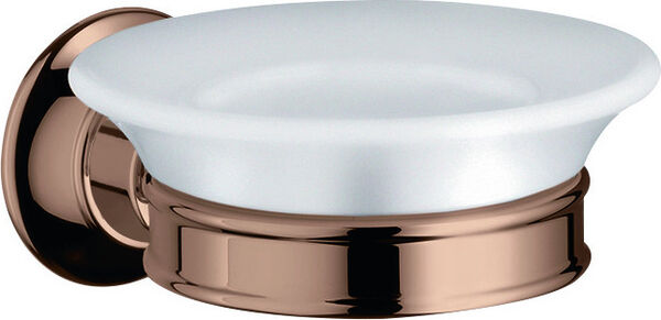 Portasapone Axor Montreux, bacinella in ceramica bianca image number 0