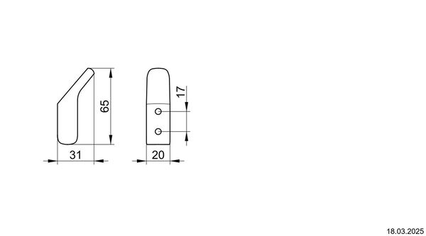 Crochet &agrave; linge Keuco Collection Moll Chrom&eacute; image number 1