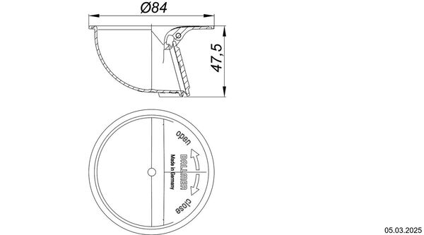 Siphon Schaco DallDrain, mechanisch image number 1