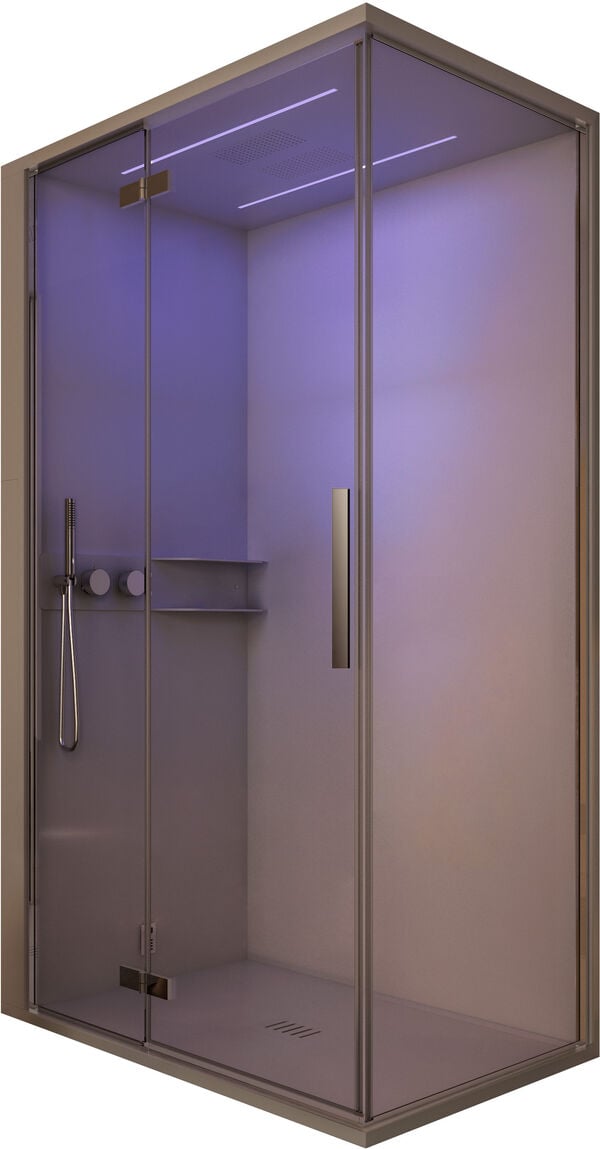 Doccia a vapore Ronal Skyfall Shower, 1000 x 800 mm, angolo a destra, generatore di vapore 2,2 kW, image number 0