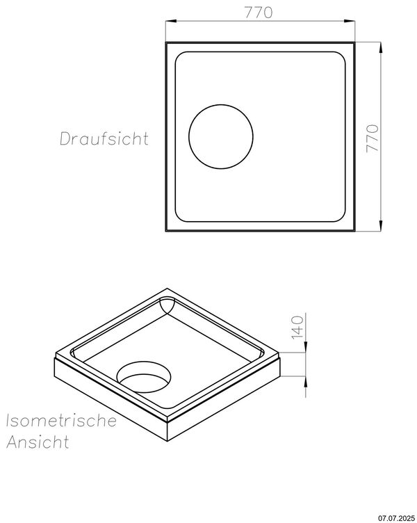 Support de receveur de douche Alterna loa image number 1