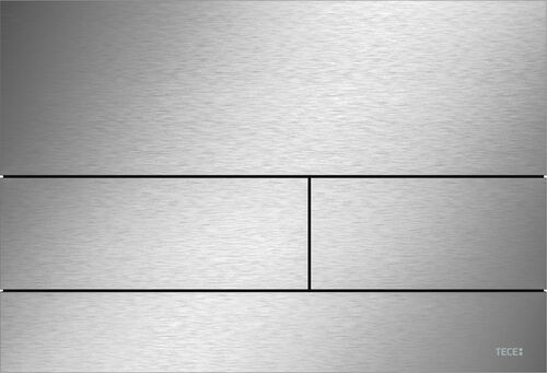 Bet&auml;tigungsplatte Tece Square II Edelstahl geb&uuml;rstet