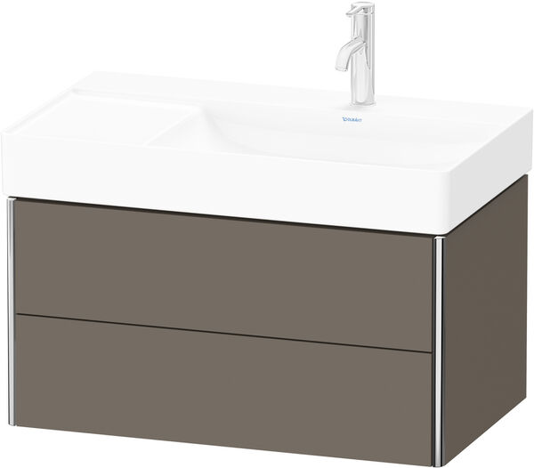 Meuble sous-lavabo Duravit XSquare Flannel grey satin&eacute; mat image number 0