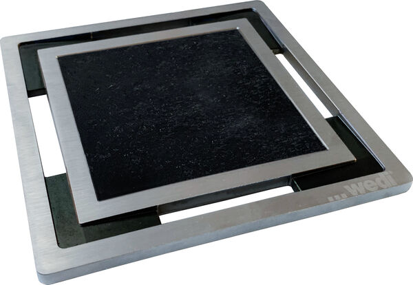 Griglia Wedi Fundo Fino 7.1, quadrato, 115 x 115 x 5 mm, con telaio in materia sintetica, in image number 0